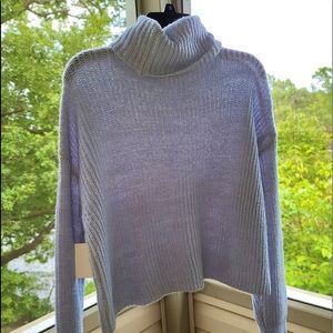 BRAND NEW LIGHT BLUE TURTLENECK SWEATER